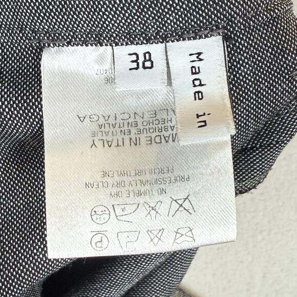 Balenciaga Pants Women’s Gray Dress Trousers Wide Leg Made in Italy Size 38/8 - Picture 7 of 11